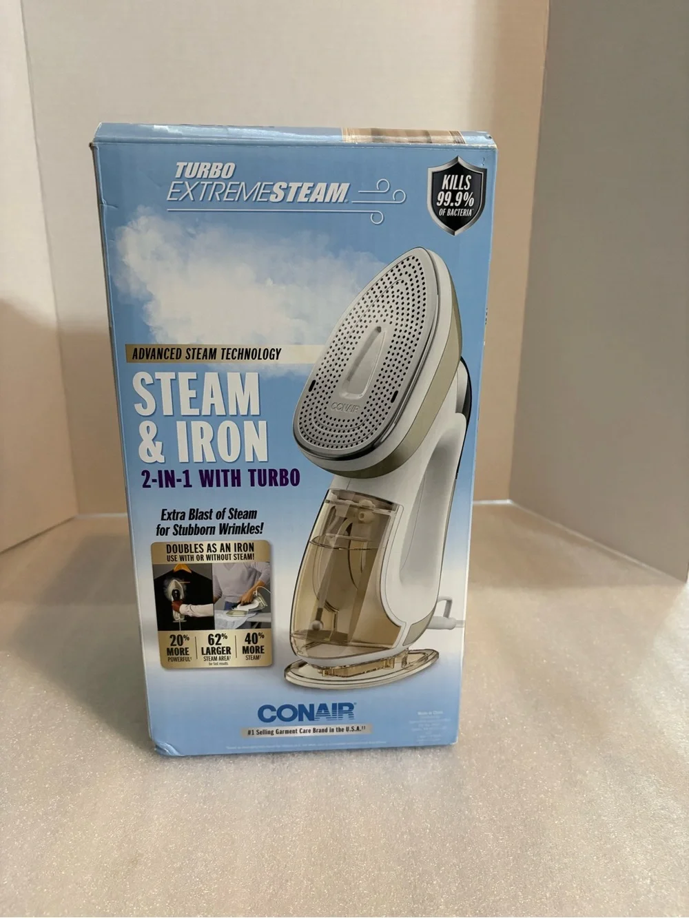 Conair Kids 2-in-1 Steam & Iron Handheld Steamer — White/Clear